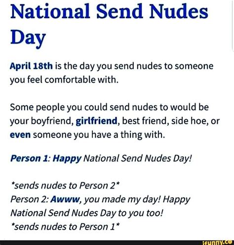 National Send Nudes Day 